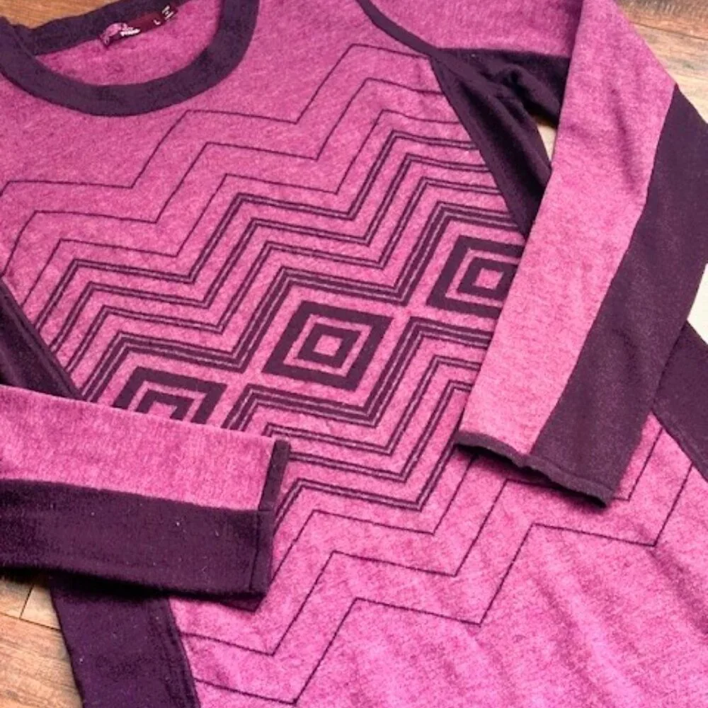 Prana Organic Sweater Dress ✨ Magenta/Purple Boho Athleisure Size - Picture 7 of 11